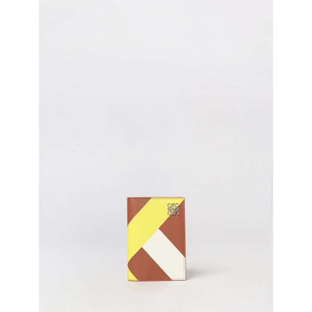 Loewe Women Loewe Anagram Compact Bifold Wallet In Bicolour Calfskin Leather
